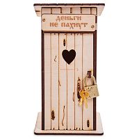 Копилка туалет 1 кабинка "Деньги не пахнут" белая во Янауле